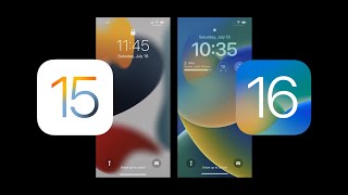 iOS 16 vs iOS 15 Design change [upl. by Iniffit]