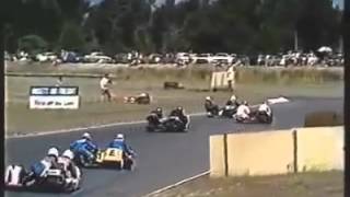 1987 NZ Sidecar GP Ruapuna Raceway Christchurch New Zealand [upl. by Kentiggerma]