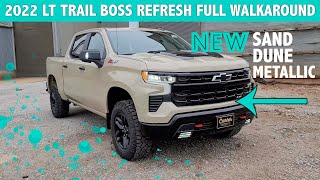 2022 LT Trail Boss Refresh Walkaround InDepth  Sand Dune Metallic Paint [upl. by Cortney575]