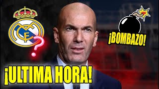 ¡SUELTA LA BOMBA CON ZIDANE ¡NADIE SE LO ESPERABA LO CONFIRMA  NOTICIAS DEL REAL MADRID HOY [upl. by Blinnie]