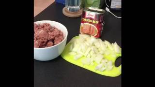 Corn Beef Hash with Potatoes [upl. by Airbma]