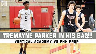 Tremayne Parker is HIM Vertical Academy highlights vs PHH Prep at the Shorty Minnesota Classic [upl. by Bilac]