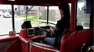 Driving Dee Decker Tours exSydney Leyland Atlantean 1056 [upl. by Armando]