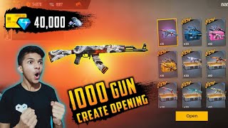 Opining 1000 Gun Crates And New World Record At Free Fire [upl. by Lenoel]