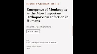 Emergence of Monkeypox as the Most Important Orthopoxvirus Infection in Humans  RTCLTV [upl. by Kathe915]