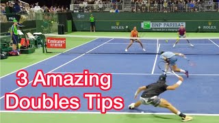 3 Amazing Doubles Tips Dominate Your Next Tennis Match [upl. by Hendel524]