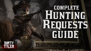 RDR2 Wildlife Art Exhibition Guide  All Hunting Requests Red Dead Redemption 2 [upl. by Sky]