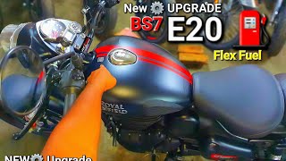 2023 BS7 E20 Ethanol Flex Fuel Royal Enfield Classic 350 Stealth Black Colour Full Walkaround Review [upl. by Rebhun637]