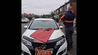 windscreen replacement Honda Civic [upl. by Airebma]