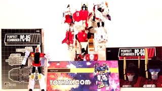 Stop Motion Review 077  QuickslingerReprolabelsPE Addons  Combiner Wars Superion Part 3 [upl. by Etnaik]