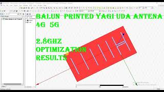 printed log periodic yagi uda antenna operating at 08GHz09GHz24GHz38GHz58GHz in hfss [upl. by Stein847]