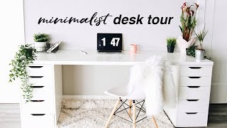 Desk Tour  Workspace Organization  Minimalist [upl. by Denman]