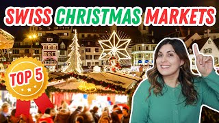 TOP 5 CHRISTMAS MARKETS IN SWITZERLAND  Discovering the best of the Swiss Holiday Season [upl. by Readus741]