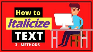 How to Italicize In Google Docs  Three Methods to Italics Text [upl. by Naomi306]