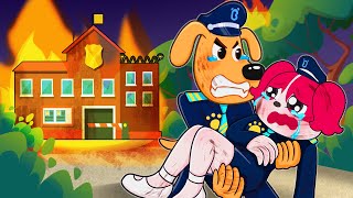 Papillon Rescued By LabradorWhat Happened  Very Sad Story  Sheriff Labrador Police Animation [upl. by Eiramanad694]