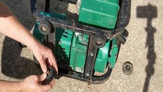 Replacing the rubber feet on a Coleman Powermate PM542000 Gas Powered Generator [upl. by Tybie883]