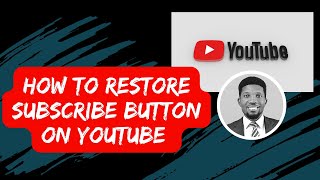 Youtube subscribe button missing [upl. by Aran830]