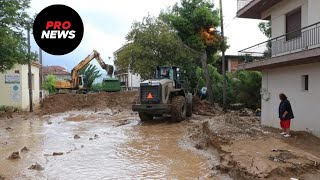 Θεσσαλία Kαταστράφηκαν τρεις γέφυρες – Ο στρατός στήνει Γέφυρες Μπέλεϋ [upl. by Kallman330]