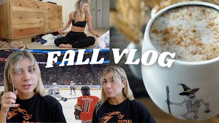 FALL VLOG my halloween costumes cutting my bangs decluttering amp selling fall clothes [upl. by Sarad308]