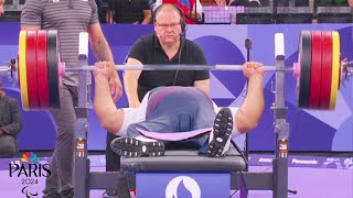 Iranian benches Paralympic record 550 lbs for gold Bobby Body 4th in powerlifting  NBC Sports [upl. by Leuams]