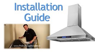 DIY How to Install a Wall Mount Range Hood  PLJW 129 [upl. by Artemas]