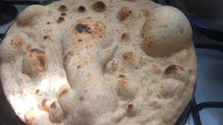 Khamiri Roti on Tawa ll without oven ll Home made Tandoori Roti [upl. by Holds]