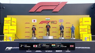 Indian National Anthem in F1 2020 f1 india indian formula1 jehandaruvala [upl. by Ahsinyar743]