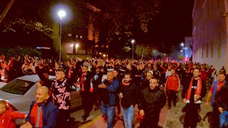 SHQIPERI🇦🇱  POLONI🇵🇱  LIVE ATMOSFERA PARA NDESHJES ⚽🇦🇱😍 [upl. by Anilegna]