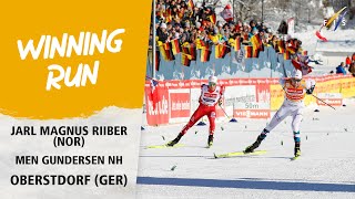 Riiber starts 2024 with World Cup win no 62  FIS Nordic Combined World Cup 2324 [upl. by Ttihw]