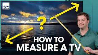 How to measure a TV and what size TV is right for you [upl. by Ardelis]