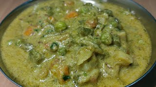 Vegetable sagu for poorichapatimixed vegetable saagu recipeSharadhinis kitchen [upl. by Alleinnad]