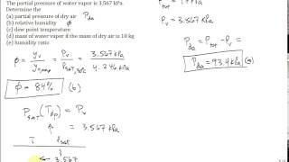 Calc moist air properties solve problem [upl. by Argela]