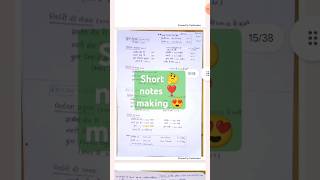 short notes making 😍  notes making tips motivation study upsc neet classnotes studynotes [upl. by Mather]