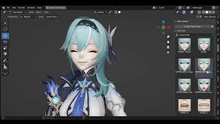 BLENDER Character Eula Rigify [upl. by Myron]