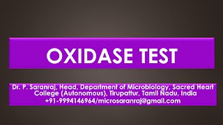 Oxidase test [upl. by Caitrin548]