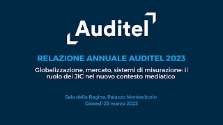 Relazione annuale Auditel 2023 [upl. by Ardnauqal]