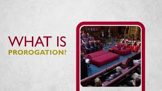 What is prorogation  House of Lords [upl. by Gardel]