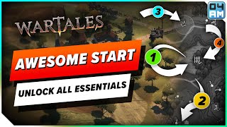 AWESOME Starting Route in Wartales Unlock Everything You Need Early Game [upl. by Welbie918]