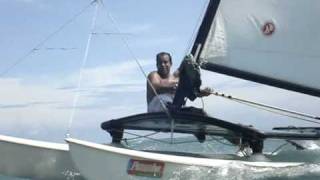 Hobie cat sailing in Itaparica Island Brazil [upl. by Hakon]