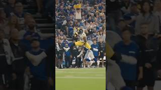 STIFF ARM AND HURDLE by Darnell Washington 👀 steelers nfl shorts PITvsIND on CBS [upl. by Ttam]