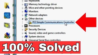 How to Fix PCI Simple Communications Controller Driver Error in Windows 7 810  Any Problem Solved [upl. by Hamachi]