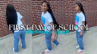 FIRST DAY OF SCHOOL  FRESHMAN YEAR  GRWM  4AM  niyahnink [upl. by Publia]