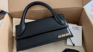 Jacquemus Le Chiquito Long unboxing and what fits inside [upl. by Fina]