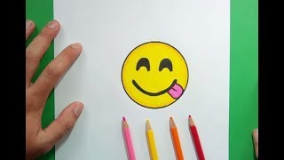 Como dibujar un Emoji paso a paso 9  How to draw an Emoji 9 [upl. by Polash]