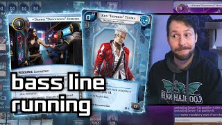 Bass Line Running  Android Netrunner  LIVE [upl. by Goddart972]