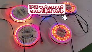 Silicone neon light ropeavailable in12Vand 24V power supplyhighdensity LED chipsIP68 waterproof [upl. by Burnie644]