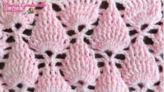 TEJIDOS A CROCHET Hojas en Relieve HOW TO CROCHET Leaves in Relief [upl. by Ennovy]