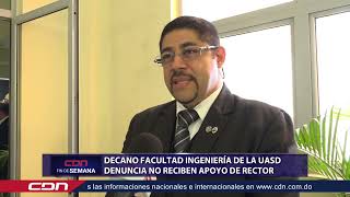 Decano de la Facultad de Ingeniería de la UASD denuncia no reciben apoyo de rector [upl. by Haduhey]