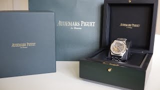 4K Review Audemars Piguet Royal Oak quotSkeletonquot Double Balance Wheel Openworked 15407ST Unboxing [upl. by Laureen]