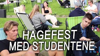 Hagefest med de nye studentene  Irene rundtomkring Harstad Tidende [upl. by Queenie]